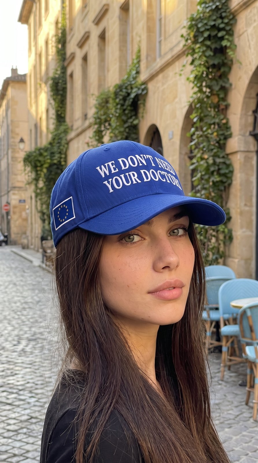 Doctors Slogan Cap - blue, lifestyle photo