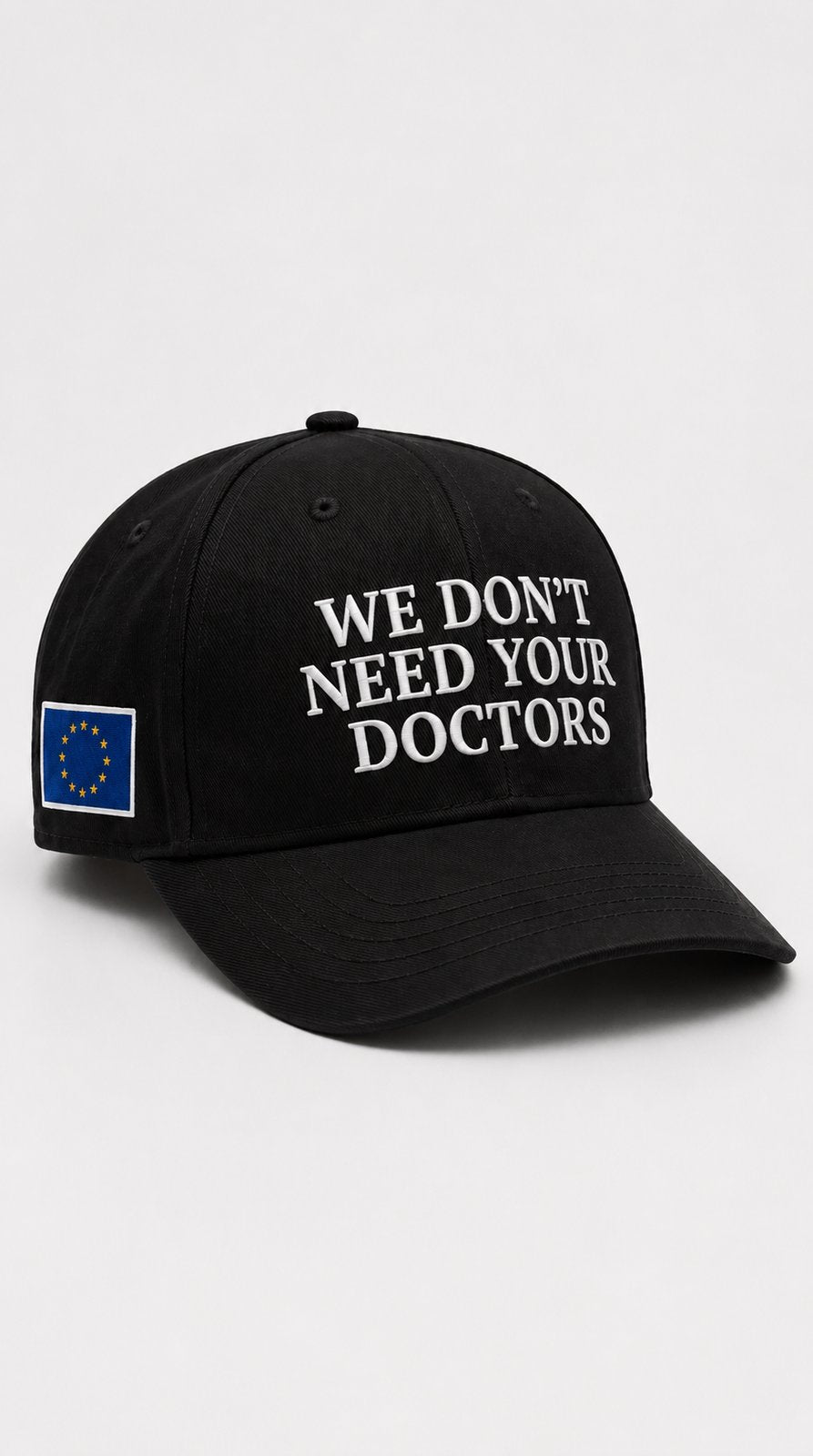 Doctors Slogan Cap - black, product shot
