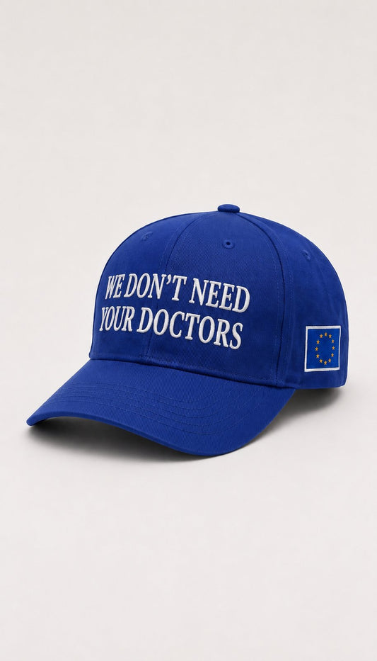 Doctors Slogan Cap - blue, product shot