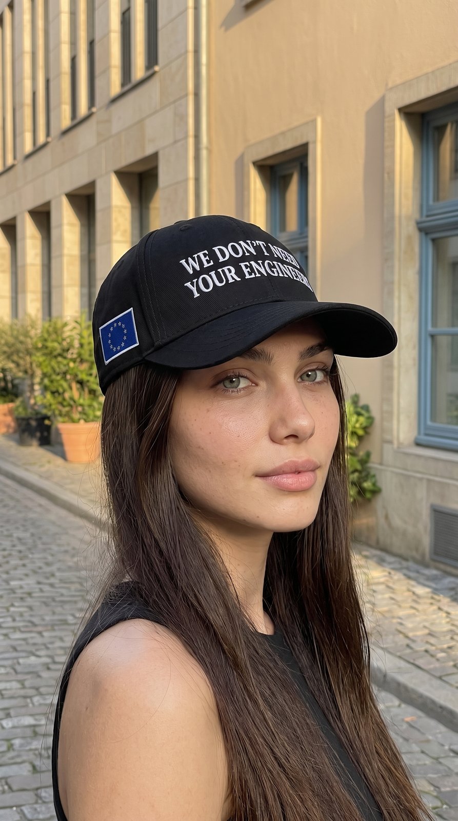 Engineers Slogan Cap - black, lifestyle photo