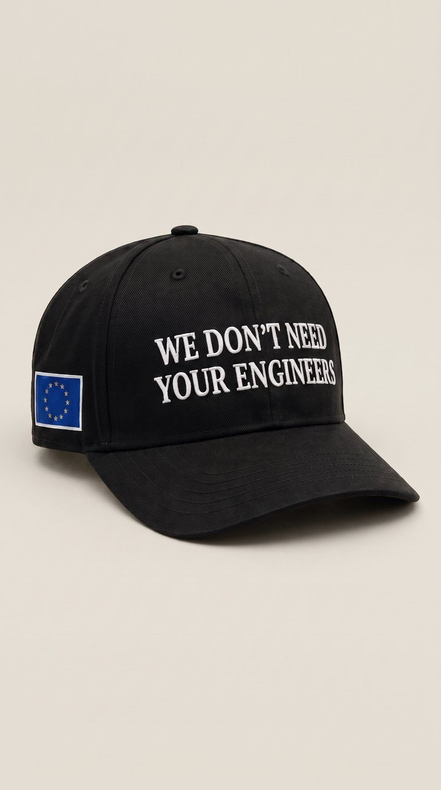Engineers Slogan Cap - black, product shot